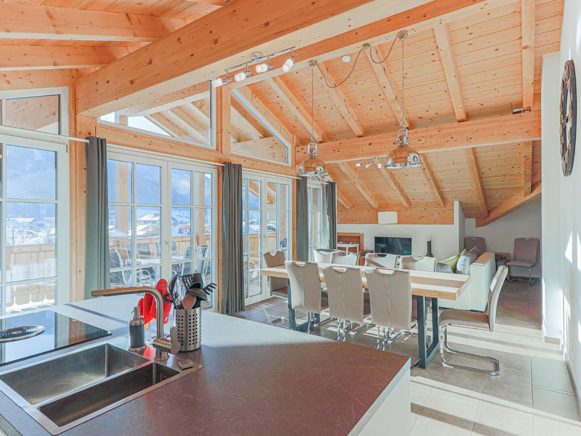 Apartament Luxury Penthouse With Balcony Ski Storage Carport Lift Brixen im Thale Zewnętrze zdjęcie